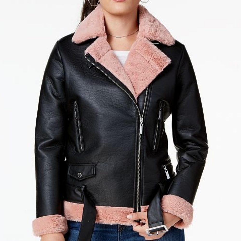 Fuzzy Moto Jacket